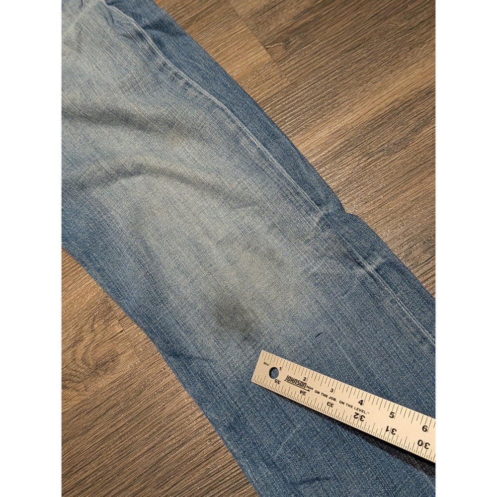 BKE Aiden Straight Leg Jeans Mens 30x34 Medium Wash Distressed Embroidered Y2K - Picture 5 of 8